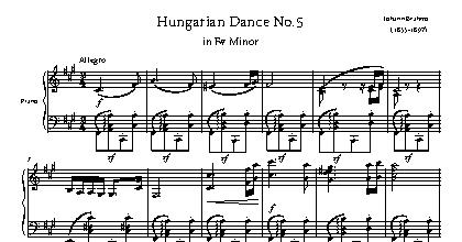 Hungarian Dance No.5 - Brahms