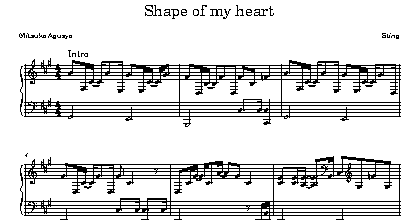 Sting - Shape of my heart