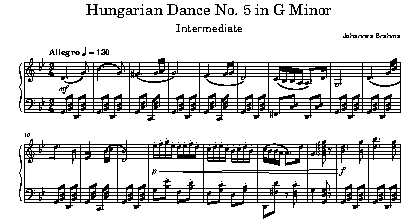 Hungarian Dance No 5 in G Minor - Johannes Brahms