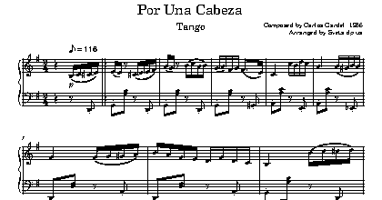 Por Una Cabeza - Carlos Gardel