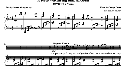A Poor Wayfaring Man Of Grief