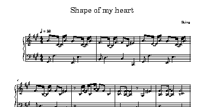 Shape Of My Heart - Sting