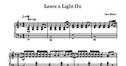 Leave a Light On - Tom Walker