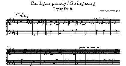 Cardigan Parody - Taylor Swift