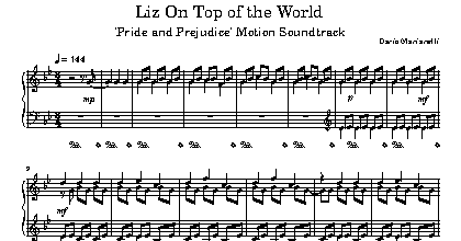Liz On Top of the World (Pride and Prejudice)
