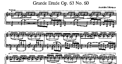 Etude Op. 63 no. 60