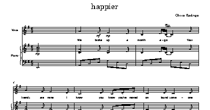 Happier - Olivia Rodrigo