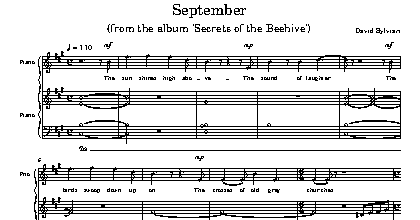 September - David Sylvian