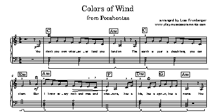 Colors of Wind - Alan Menken